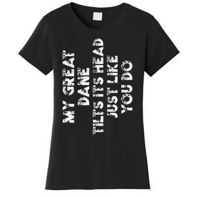 Great Dane Mom Dad Funny Dog Lover Gift Women's T-Shirt