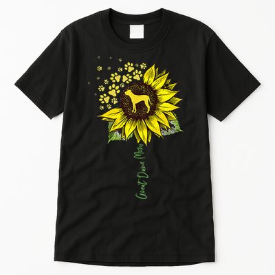 Great Dane Mom Sunflower Great Dane Lover Gifts Dog Mom Mama Tall T-Shirt