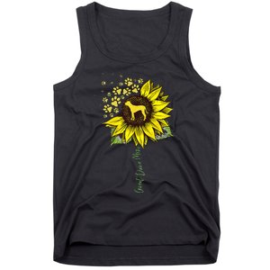 Great Dane Mom Sunflower Great Dane Lover Gifts Dog Mom Mama Tank Top