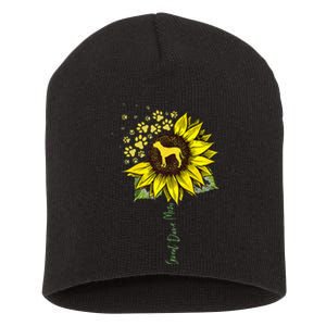 Great Dane Mom Sunflower Great Dane Lover Gifts Dog Mom Mama Short Acrylic Beanie