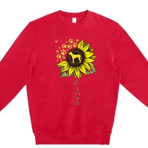 Great Dane Mom Sunflower Great Dane Lover Gifts Dog Mom Mama Premium Crewneck Sweatshirt