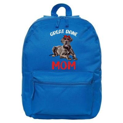 Great Dane Mom Mama Great Dane Dog Lover Owner Cute Gift 16 in Basic Backpack