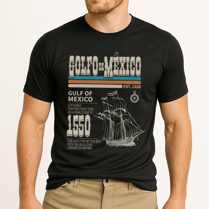 Golfo De MéXico Est 1550 Origin Gulf Of Mexico Cooling Performance Crew T-Shirt