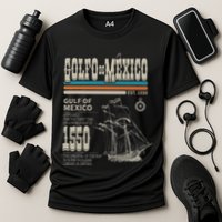 Golfo De MéXico Est 1550 Origin Gulf Of Mexico Cooling Performance Crew T-Shirt