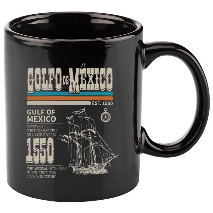 Golfo De MéXico Est 1550 Origin Gulf Of Mexico 11oz C Handle Ceramic Mug