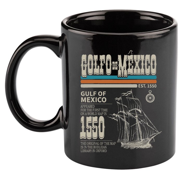 Golfo De MéXico Est 1550 Origin Gulf Of Mexico 11oz C Handle Ceramic Mug