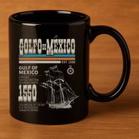 Golfo De MéXico Est 1550 Origin Gulf Of Mexico 11oz C Handle Ceramic Mug