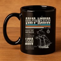 Golfo De MéXico Est 1550 Origin Gulf Of Mexico 11oz C Handle Ceramic Mug