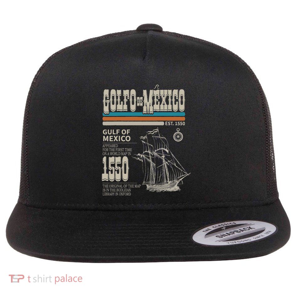 Golfo De MéXico Est 1550 Origin Gulf Of Mexico Flatbill Hat