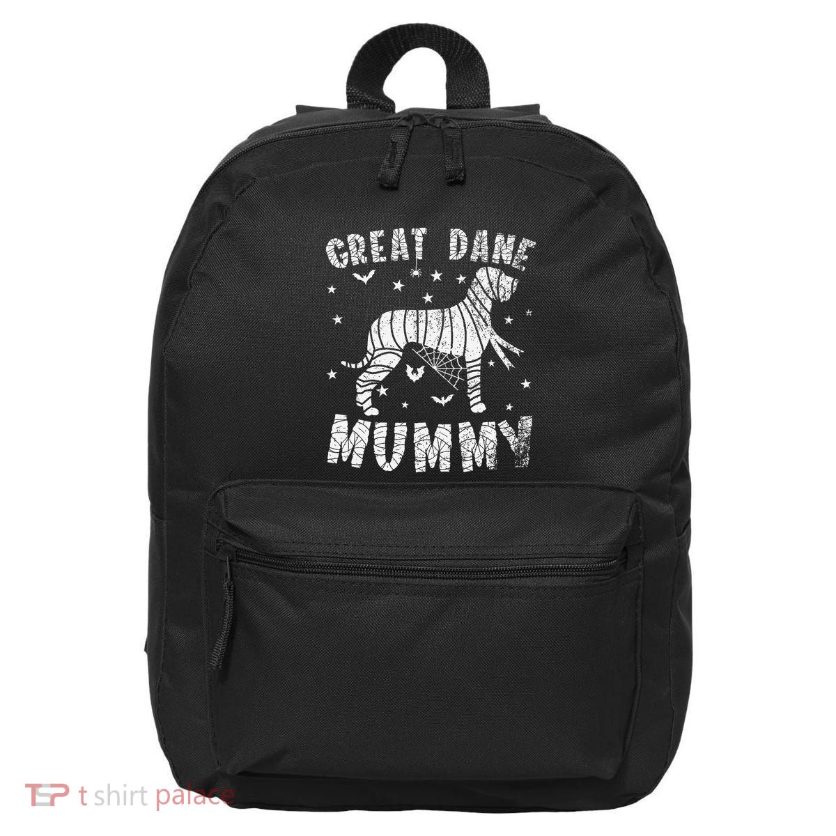Great Dane Mummy Halloween 16 in Basic Backpack