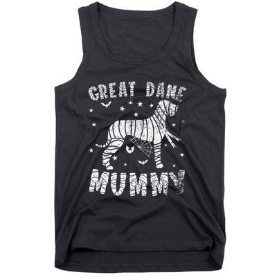 Great Dane Mummy Halloween Tank Top