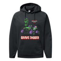 Grave Digger Monster Truck Performance Fleece Hoodie