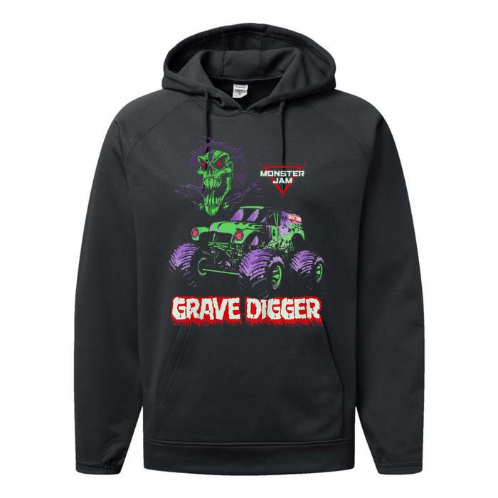 Grave Digger Monster Truck Performance Fleece Hoodie