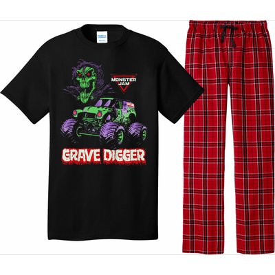 Grave Digger Monster Truck Pajama Set