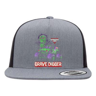 Grave Digger Monster Truck Flat Bill Trucker Hat