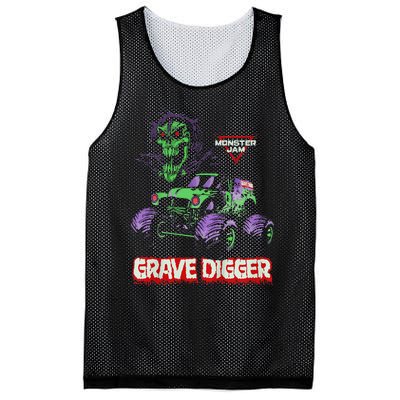 Grave Digger Monster Truck Mesh Reversible Basketball Jersey Tank