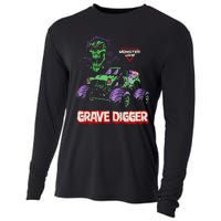 Grave Digger Monster Truck Cooling Performance Long Sleeve Crew