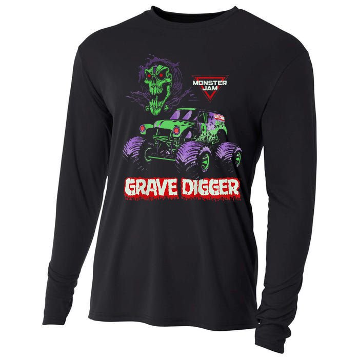 Grave Digger Monster Truck Cooling Performance Long Sleeve Crew