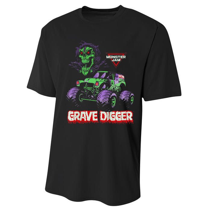 Grave Digger Monster Truck Performance Sprint T-Shirt