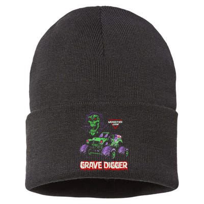 Grave Digger Monster Truck Sustainable Knit Beanie