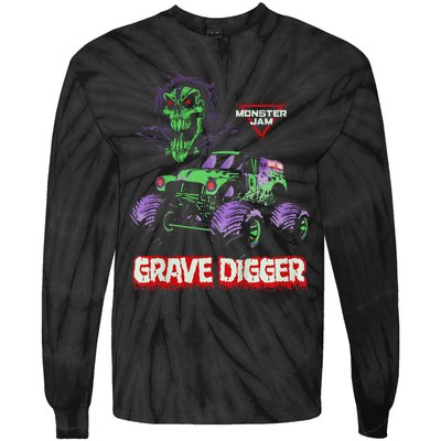 Grave Digger Monster Truck Tie-Dye Long Sleeve Shirt