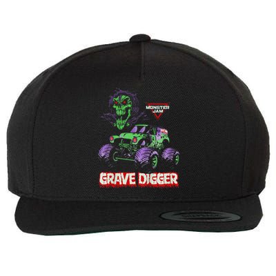 Grave Digger Monster Truck Wool Snapback Cap