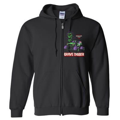 Grave Digger Monster Truck Full Zip Hoodie