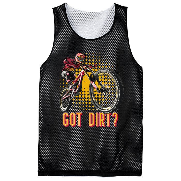 Got Dirt? Mountain Bike Retro Vintage Mesh Reversible Basketball Jersey Tank