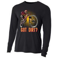 Got Dirt? Mountain Bike Retro Vintage Cooling Performance Long Sleeve Crew