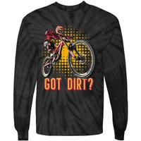 Got Dirt? Mountain Bike Retro Vintage Tie-Dye Long Sleeve Shirt