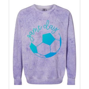 Game Day Mom Soccer Gift Colorblast Crewneck Sweatshirt