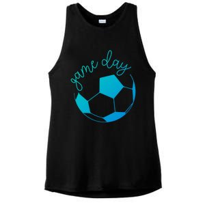 Game Day Mom Soccer Gift Ladies PosiCharge Tri-Blend Wicking Tank