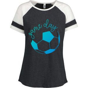 Game Day Mom Soccer Gift Enza Ladies Jersey Colorblock Tee