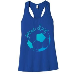 Game Day Mom Soccer Gift Women's Racerback Tank