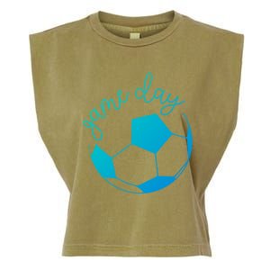 Game Day Mom Soccer Gift Garment-Dyed Women's Muscle Tee