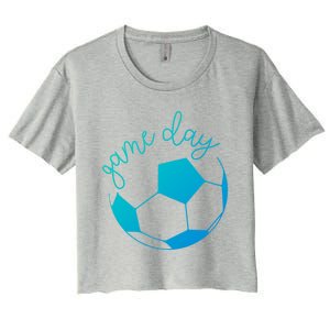 Game Day Mom Soccer Gift Women's Crop Top Tee