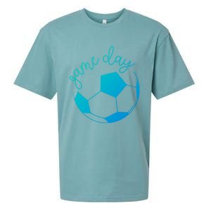 Game Day Mom Soccer Gift Sueded Cloud Jersey T-Shirt