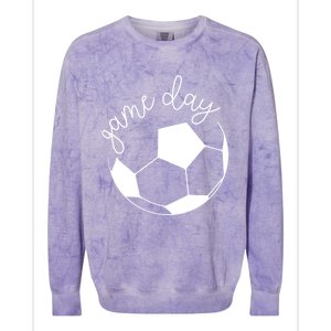 Game Day Mom Soccer Gift Colorblast Crewneck Sweatshirt