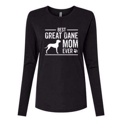 Great Dane Mom Best Dog Owner Ever Womens Cotton Relaxed Long Sleeve T-Shirt