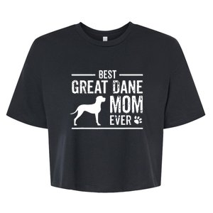 Great Dane Mom Best Dog Owner Ever Bella+Canvas Jersey Crop Tee