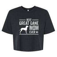 Great Dane Mom Best Dog Owner Ever Bella+Canvas Jersey Crop Tee