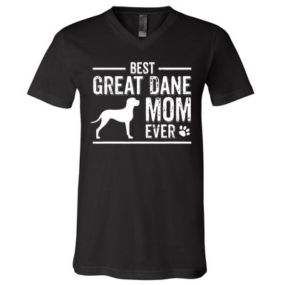 Great Dane Mom Best Dog Owner Ever V-Neck T-Shirt