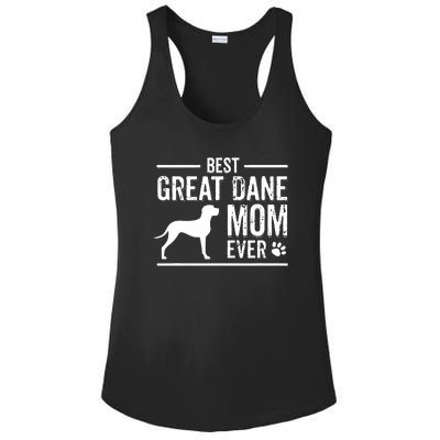 Great Dane Mom Best Dog Owner Ever Ladies PosiCharge Competitor Racerback Tank