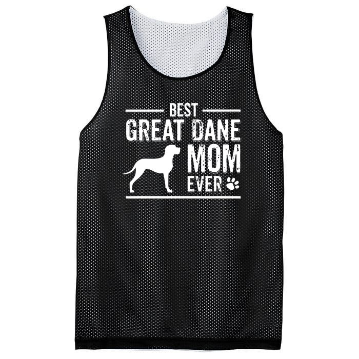 Great Dane Mom Best Dog Owner Ever Mesh Reversible Basketball Jersey Tank