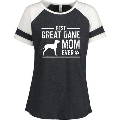 Great Dane Mom Best Dog Owner Ever Enza Ladies Jersey Colorblock Tee