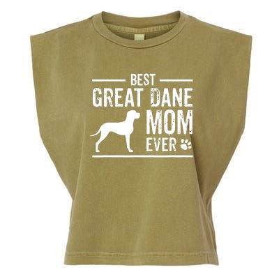 Great Dane Mom Best Dog Owner Ever Garment-Dyed Women's Muscle Tee