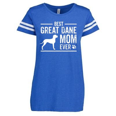 Great Dane Mom Best Dog Owner Ever Enza Ladies Jersey Football T-Shirt