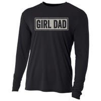 Girl Dad Men Proud Father Of Girl Fathers Day Vintage Cooling Performance Long Sleeve Crew