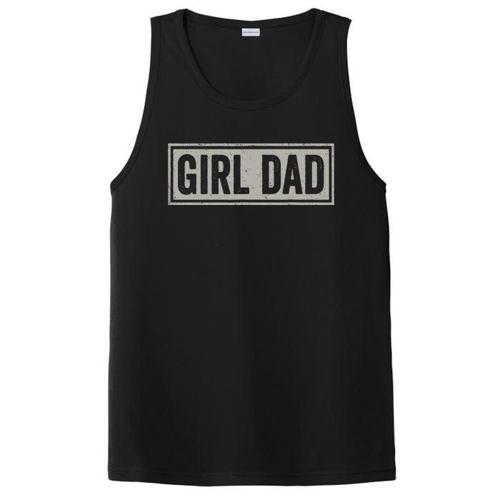 Girl Dad Men Proud Father Of Girl Fathers Day Vintage PosiCharge Competitor Tank