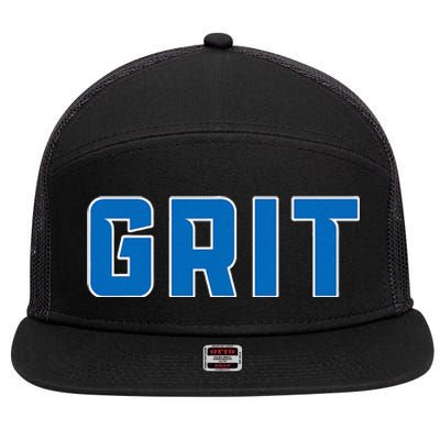 Grit Detroit Michigan 7 Panel Mesh Trucker Snapback Hat